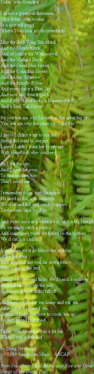 Fishin' with Grandpa, Doug Newman, Bugs and Critters